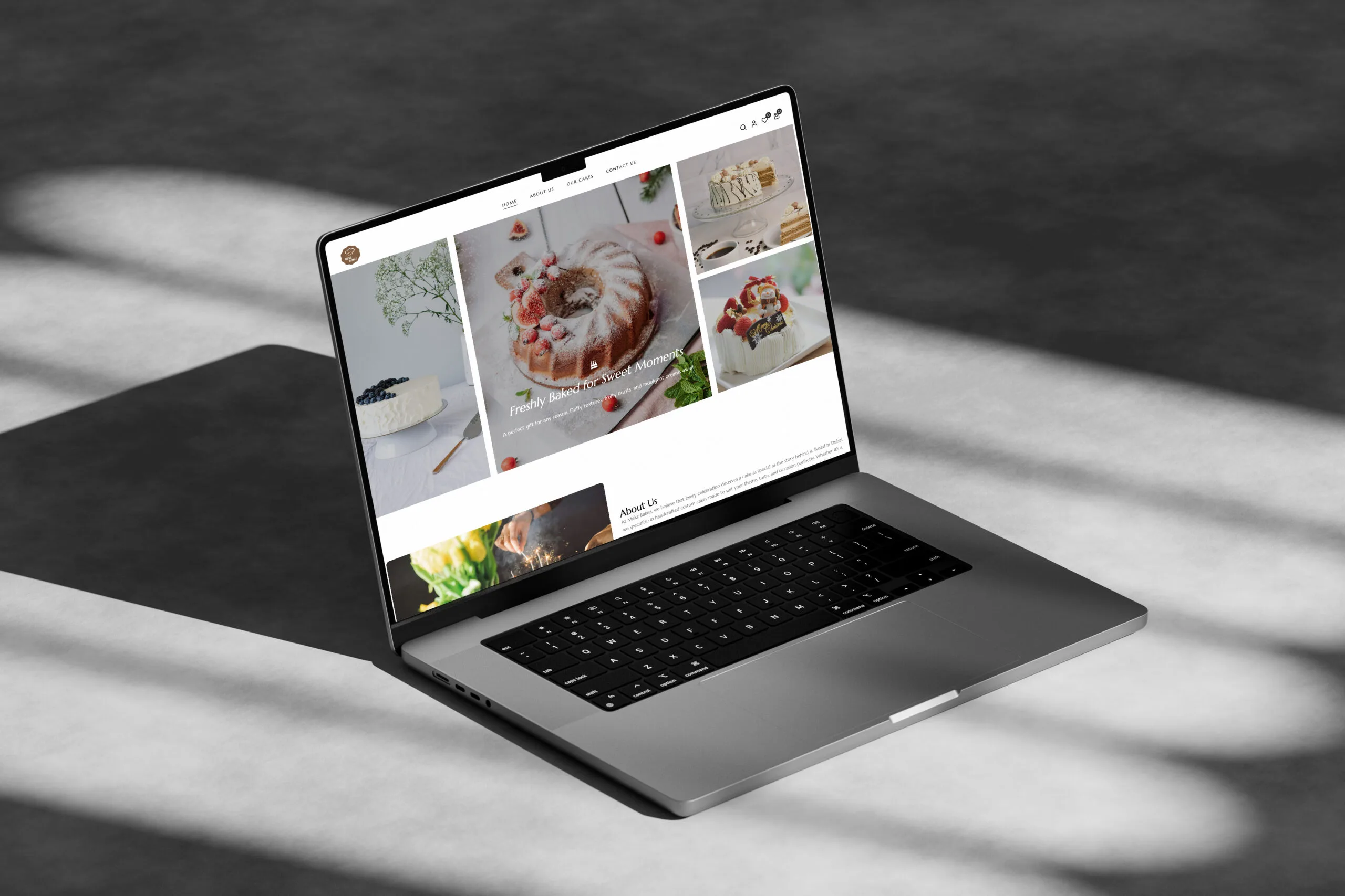 Mekz Bakez bakery website designed by A Eye Creations